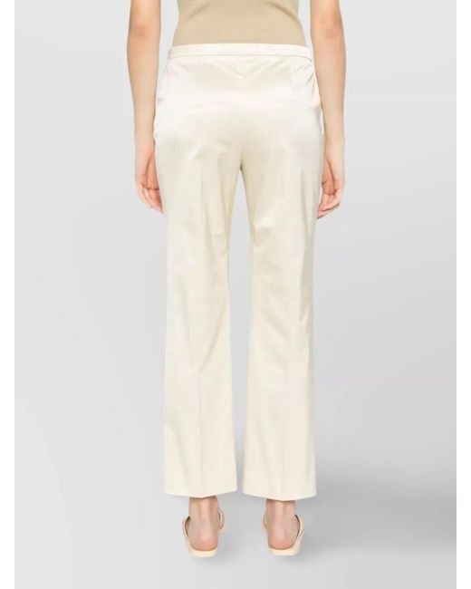 Totême  Natural Cropped Straight-Leg Trousers