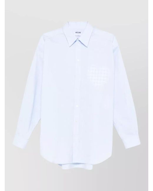 Moschino White Cotton Shirt for men