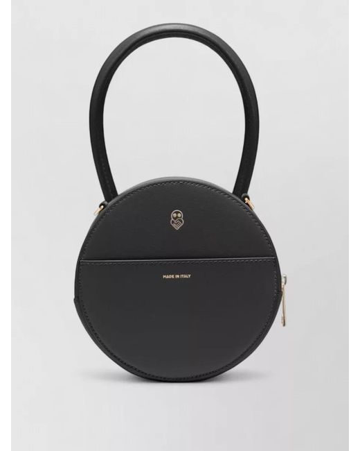 AZ FACTORY Black Leather Mini Clutch Bag