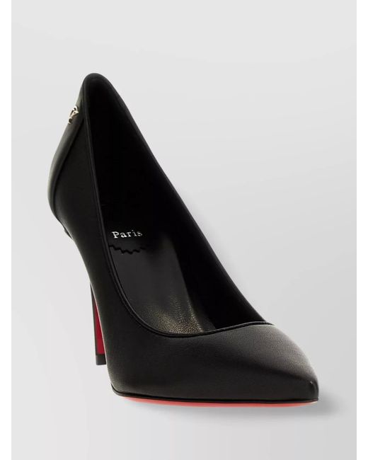 Christian Louboutin Black "Kate Sporty" Closed Back Pumps
