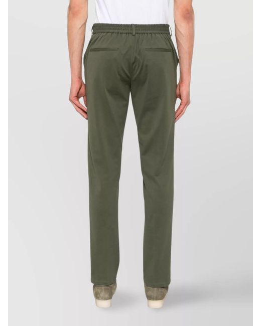 Circolo 1901 Green Cotton Straight-Leg Trousers for men