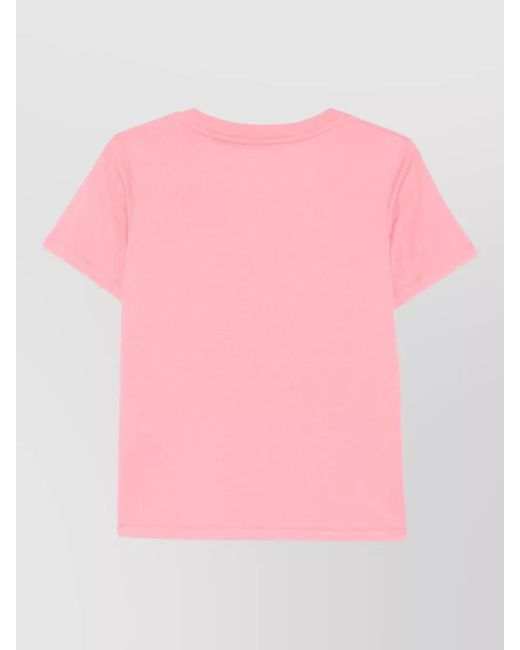 Closed Pink Organic Cotton V Neck Regular T-Shirt