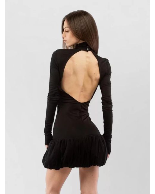 Moschino Black Viscose Mini Dress