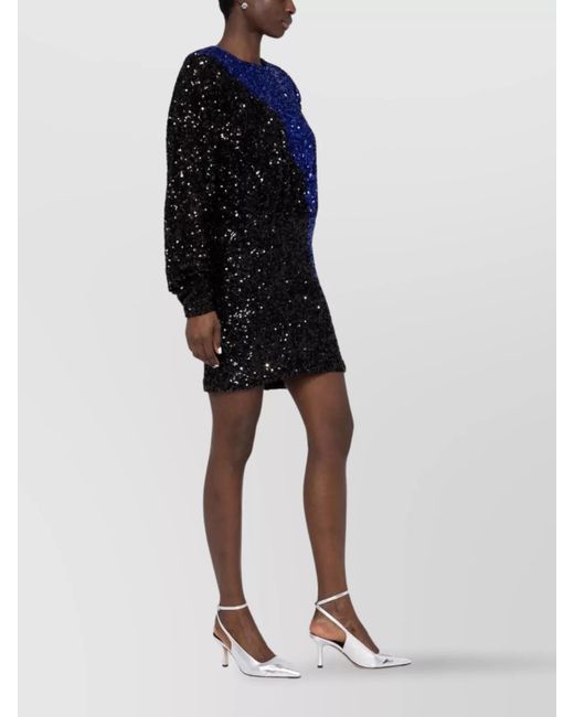 ROTATE BIRGER CHRISTENSEN Blue Mini Dress