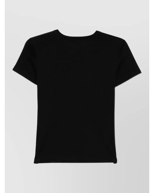 Tom Ford Black Cotton Logo-Embroidered T-Shirt