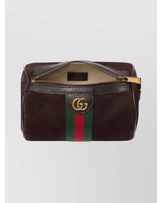 Gucci Metallic Ophidia Mini Leather Shoulder Bag