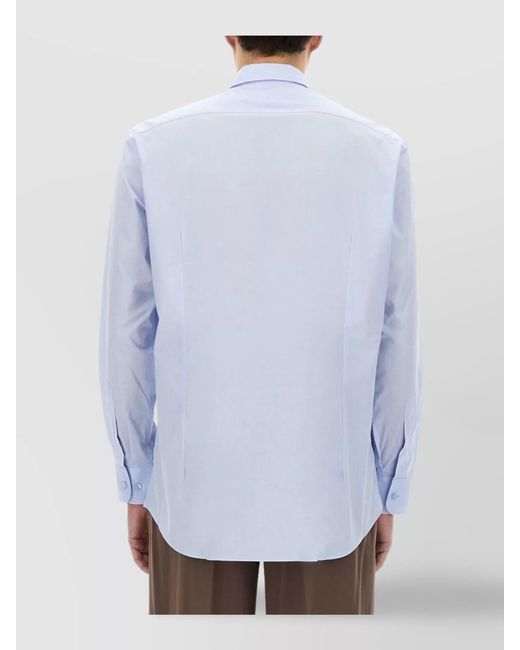 Etro White Cotton Regular-Fit Shirt for men