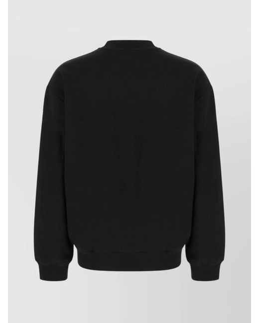 A.P.C. Black Oversized Logo-Print Cotton Sweatshirt for men