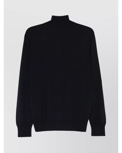 Paul & Shark Blue Wool Half Zip Sweater for men