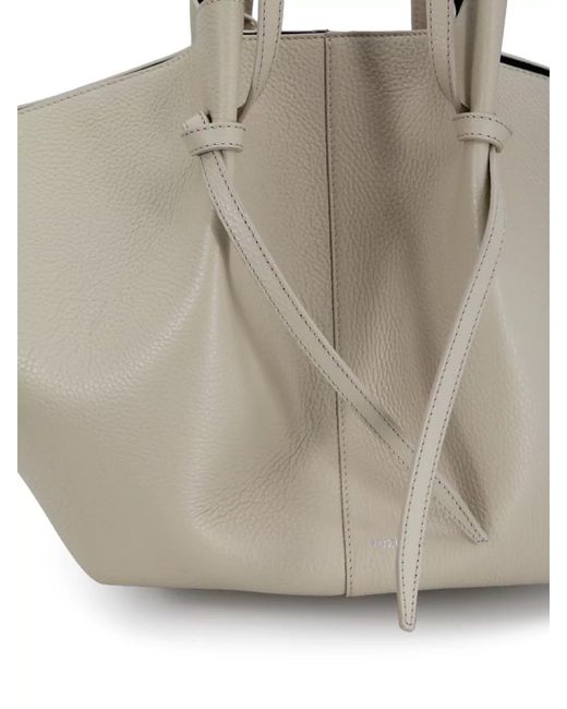 Yuzefi Natural Tote Bag Dual Handles Knotted Straps