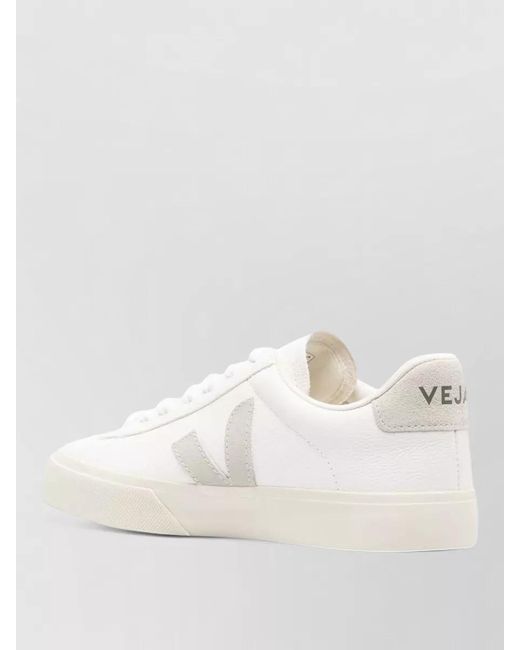 Veja White Leather Low-Top Sneakers for men