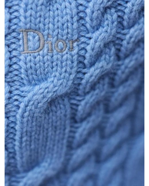 Dior Blue Knit Jumper for men