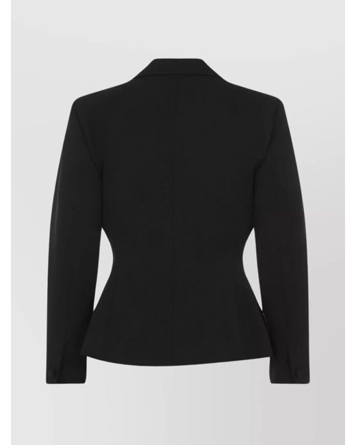 Givenchy Black Virgin Wool Single-Breasted Blazer