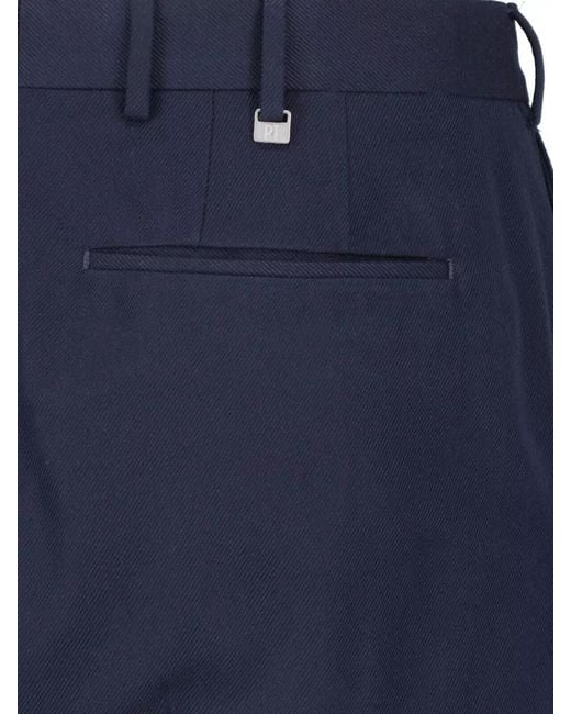 PT Torino Blue Straight Single Breasted Suit for men