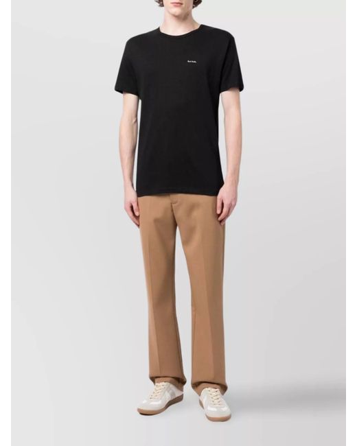 Paul Smith Black 3-Pack Logo Cotton T-Shirts for men