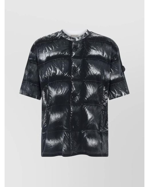 Moncler Genius Black Cotton T-Shirt for men
