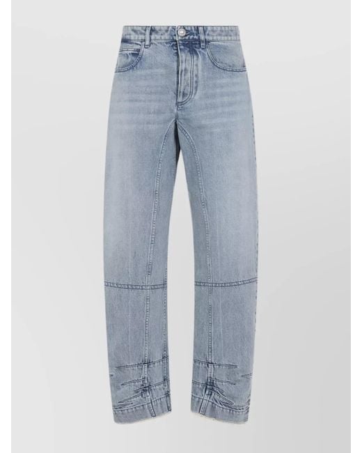 Jil Sander Blue Denim Tapered Jeans