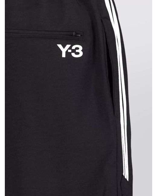 Y-3 Blue Wide-Leg Track Trousers for men