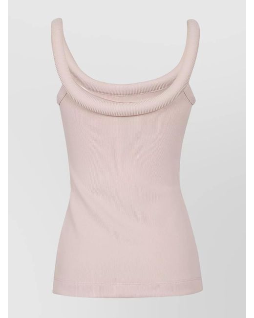 McQueen Pink Logo Tank Top