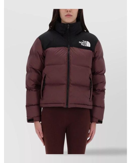 The North Face Red Relaxed-Fit Puffer Jacket