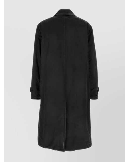 MM6 by Maison Margiela Black Single Breasted Coat for men