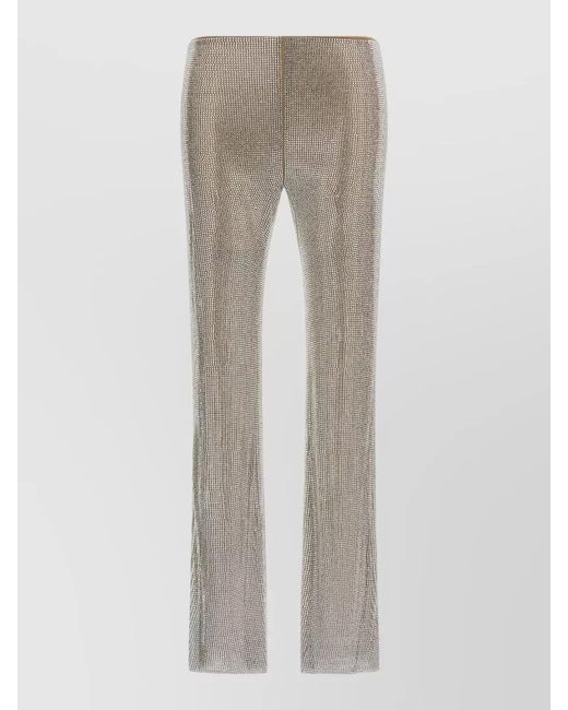 GIUSEPPE DI MORABITO Blue Crystal-Embellished Wide-Leg Jeans