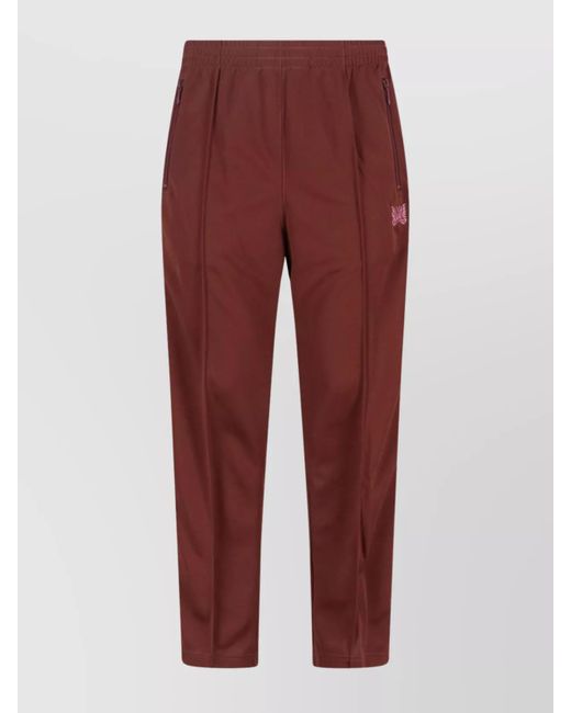 Needles Red Straight-Leg Track Pants for men