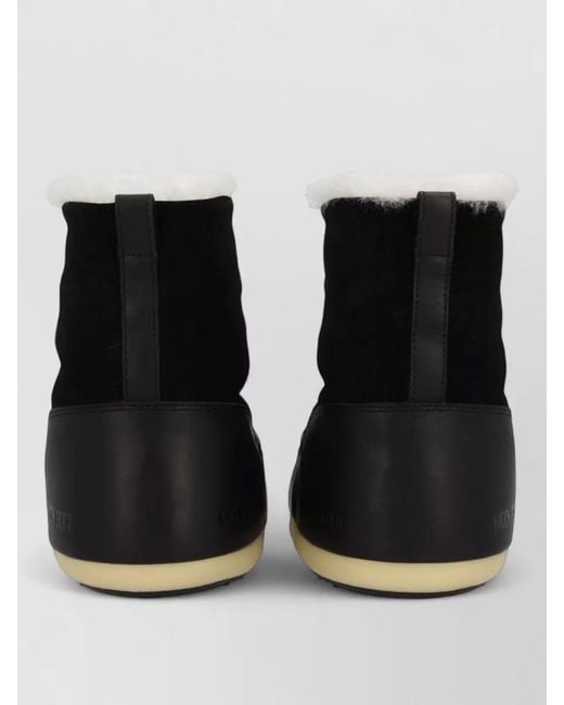Moon Boot Black Evx Igloo Ankle Boots Quilted Rubber Sole