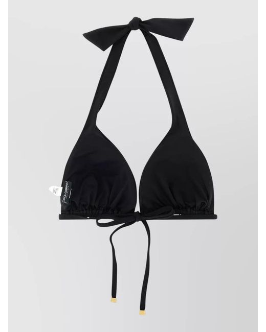 Dolce & Gabbana Black 'dg' Bikini Top