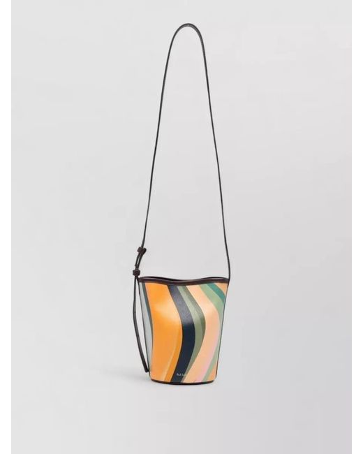 Paul Smith White Leather Mini Bucket Bag