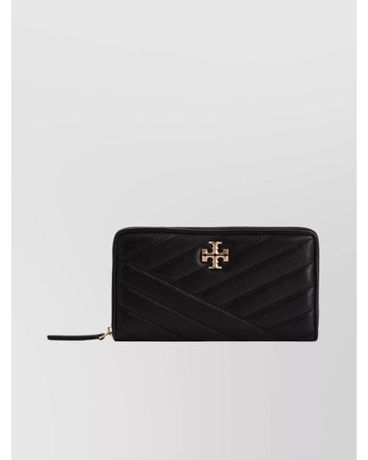 Tory Burch Black Leather Continental Wallet