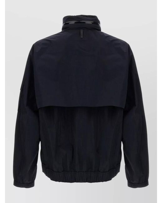 Mackage Blue Garrett Jacket Elastic Hem High Collar Zipper for men