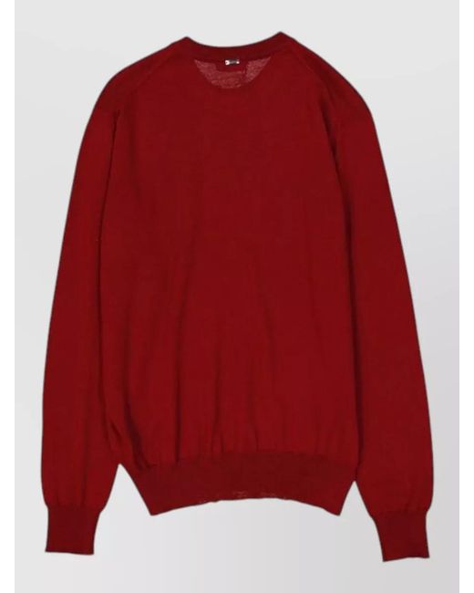 Herno Red Virgin Wool Jumper for men