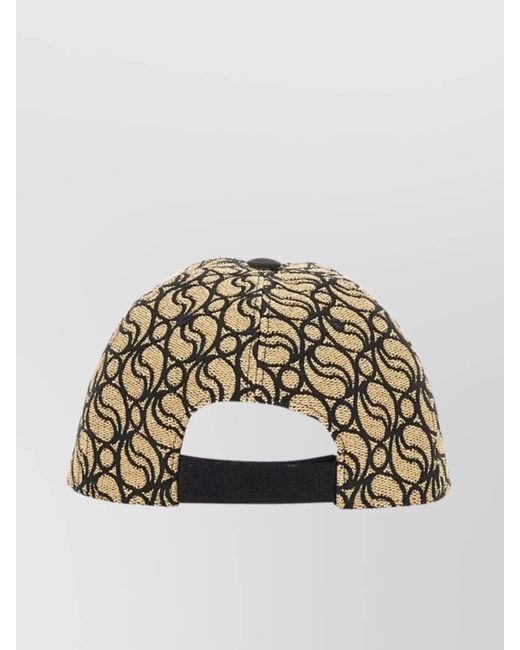 Stella McCartney Metallic Logo Baseball Cap