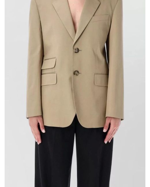 AMI Natural Tailored Blazer Single Breasted Notch Lapel