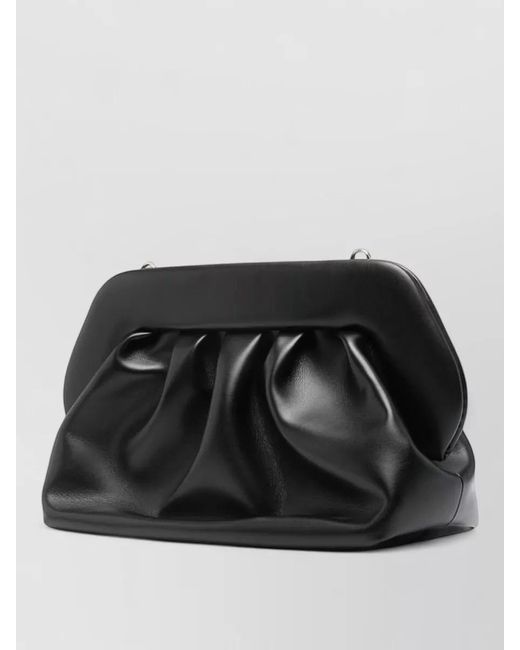 THEMOIRÈ Black Bios Vegan Leather Clutch Bag