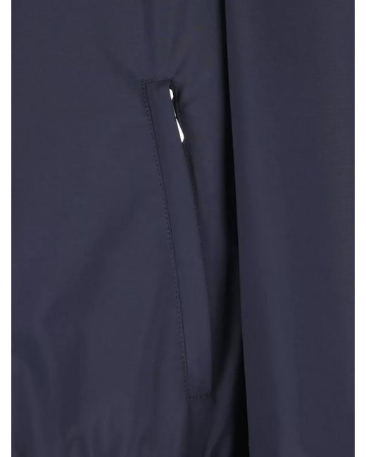 Brunello Cucinelli Blue Water-Resistant Blouson Jacket for men