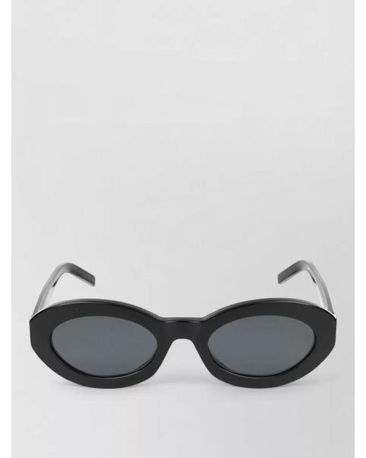 Saint Laurent Gray Sunglasses Sl M136 001 Oval Frame