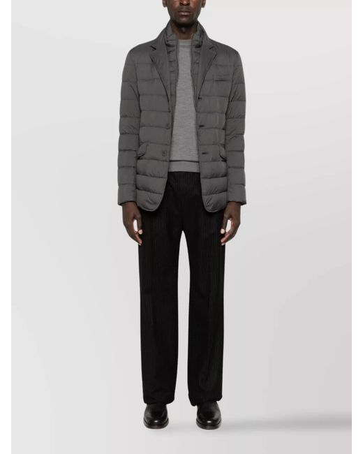 Herno Gray Versatile Jacket With Front Flap Pockets for men