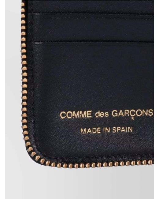 Comme des Garçons Black Leather Polka-Dot Wallet