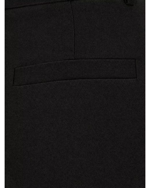 Giorgio Armani Black High Waist Wide Leg Tailored Pants