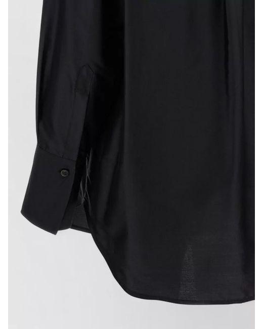 Alberto Biani Blue Silk Shirt