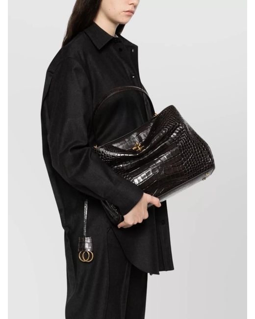 Balenciaga Black Rodeo Medium Leather Shoulder Bag