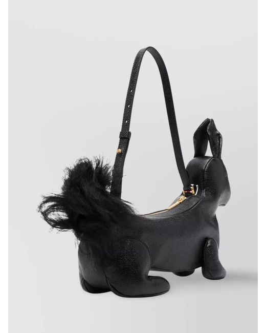 Thom Browne Multicolor Pebble Grain Leather Rabbit Shoulder Bag