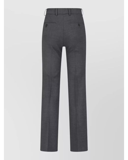 Incotex Gray Straight-Leg Suit Trousers
