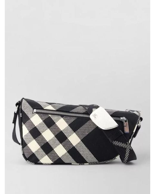 Burberry Gray Shield Messenger S Crossbody Bag Polyester