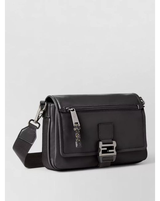 Fendi Black Leather Cross-Body Bag