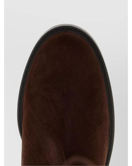 Stuart Weitzman Brown Over-The-Knee Block Heel Round Toe Boots
