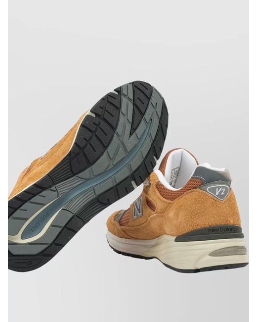 New Balance Metallic Suede Low-Top Sneakers for men