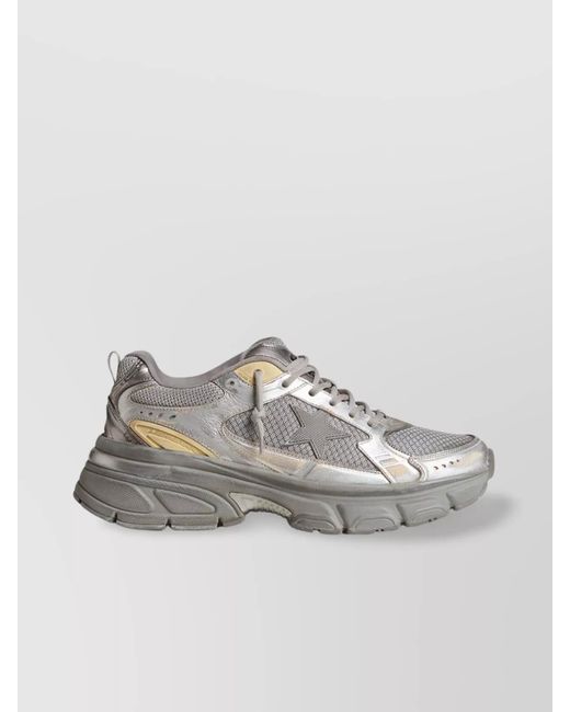 Golden Goose Deluxe Brand Natural Paneled Low-Top Sneakers for men